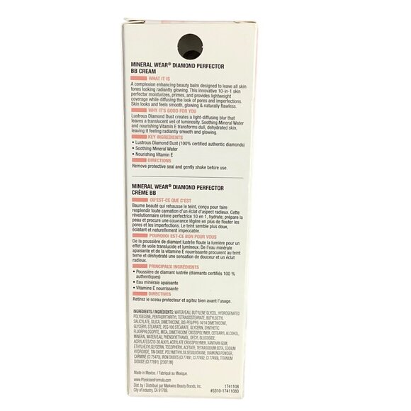 Physicians Formula Mineral Wear Diamond Perfector BB Cream Skin Perfector 1.2 oz - Picture 2 of 5